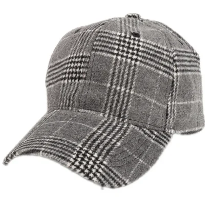Adjustable Plaid Baseball Hats