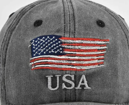 Acid Wash American Baseball Cap - Image 2