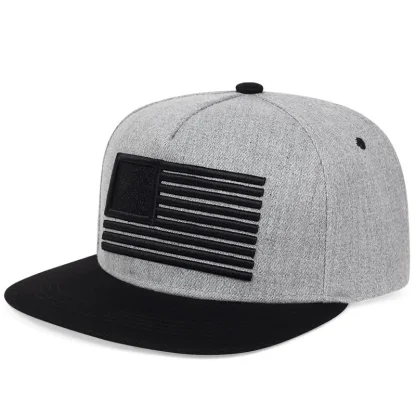 Solid Embroidery Flag Baseball Hat - Image 4