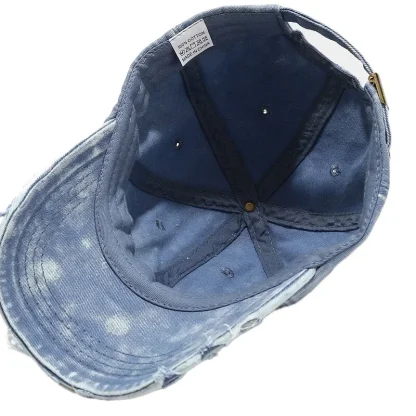 Distressed Acid Wash Baseball Hats - Image 3
