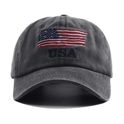 Retro USA Flag Baseball Cap - Image 2