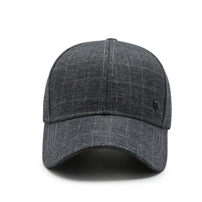 Solid Plaid Baseball Hat - Image 2