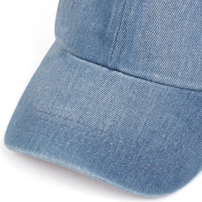 Casual Denim Baseball Cap - Image 5