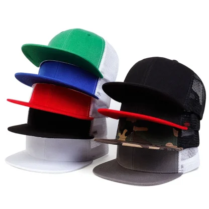 Flat Brim Trucker Hats - Image 6