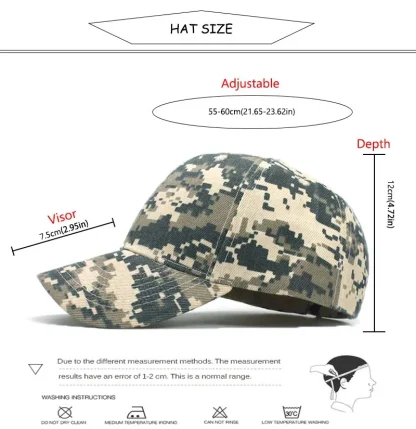 Camouflage Baseball Caps - Image 7