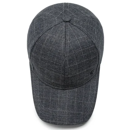 Solid Plaid Baseball Hat - Image 5