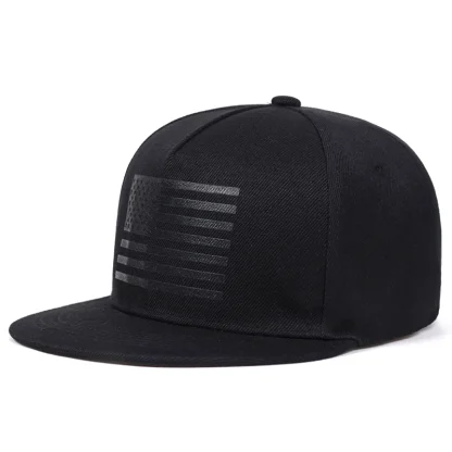 Flat Brim Solid USA Hats