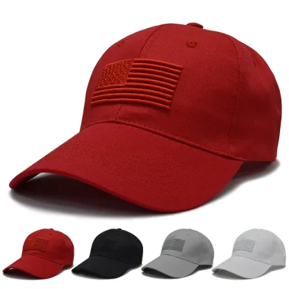 Solid USA Flag Baseball Hats - Image 6