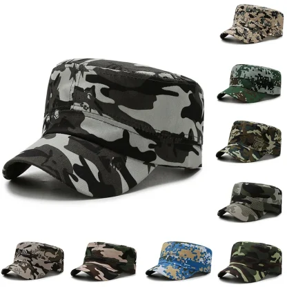 Camouflage Flat Top Hats - Image 6
