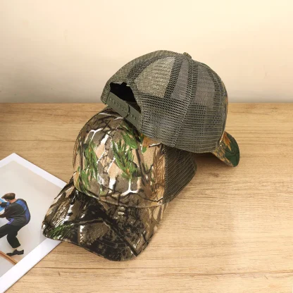 Mesh Camo Trucker Hat - Image 3