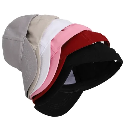 Solid Ponytail Women's Baseball Caps - Image 7