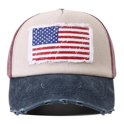 Retro American Flag Baseball Cap - Image 6