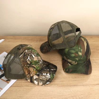Mesh Camo Trucker Hat - Image 4