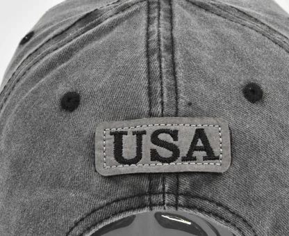 Acid Wash American Baseball Cap - Image 3