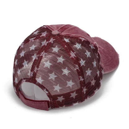 Distressed American Flag Trucker Hat - Image 4