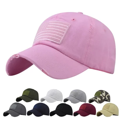 Ripped Camouflage Baseball Caps - Image 6