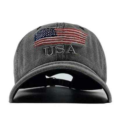 Acid Wash American Baseball Cap