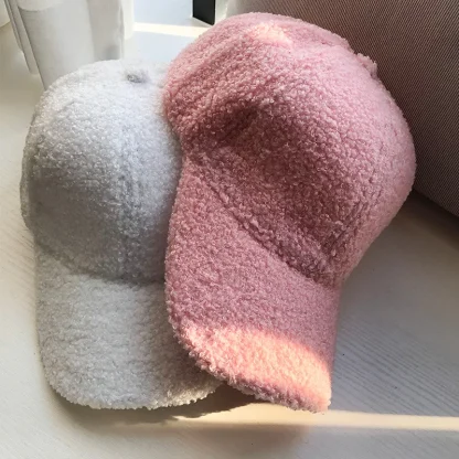 Warm Plush Baseball Hats - Image 4