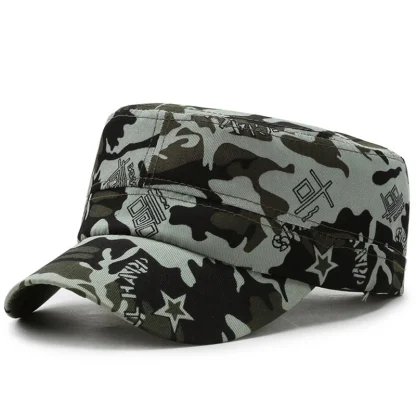 Camouflage Flat Top Hats - Image 2