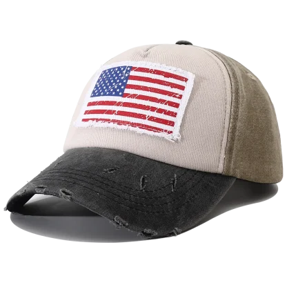 Retro American Flag Baseball Cap - Image 2