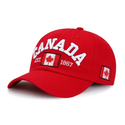 Embroidered Canada Baseball Hat - Image 2