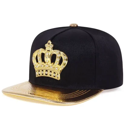 Luxury Crown Flat Brim Hat