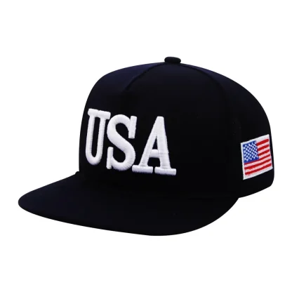 Flat Brim American Flag Hats