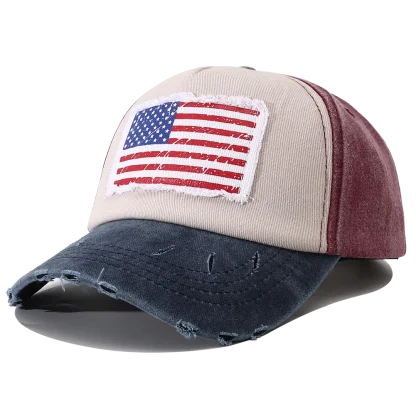 Retro American Flag Baseball Cap - Image 5