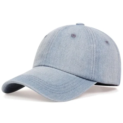 Casual Denim Baseball Cap - Image 4