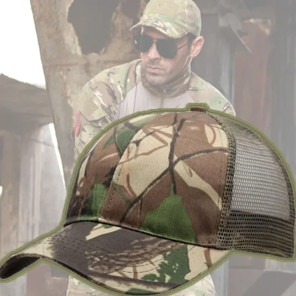 Mesh Camo Trucker Hat - Image 2