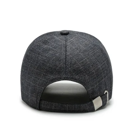 Solid Plaid Baseball Hat - Image 3