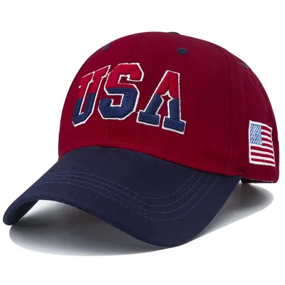 American Flag Embroidery Baseball Cap
