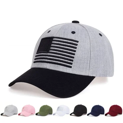 Solid Embroidered Baseball Cap - Image 6