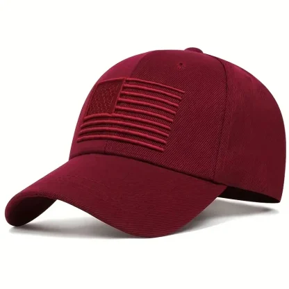 Solid American Flag Baseball Cap - Image 4