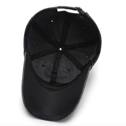 Solid Denim Washed Baseball Hats - Image 5