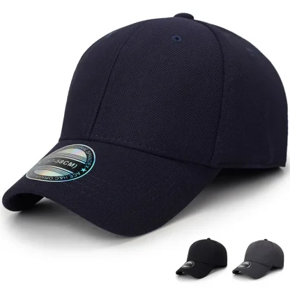 Solid Fitted Baseball Cap - Image 6