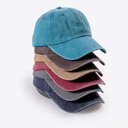 Adjustable Solid Baseball Caps - Image 2