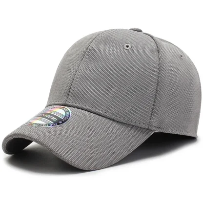 Solid Fitted Baseball Cap - Image 2