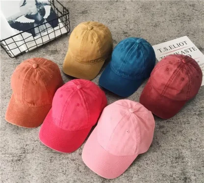 Adjustable Solid Baseball Caps - Image 7