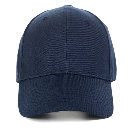 Unisex Casual Plain Baseball Cap - Image 3
