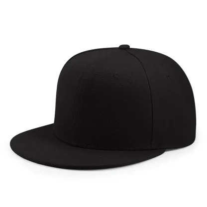 Solid Flat Brim Baseball Hat