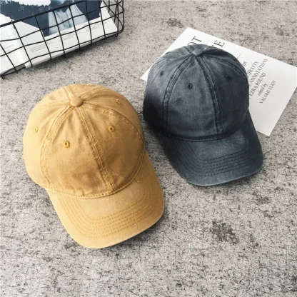Adjustable Solid Baseball Caps - Image 4
