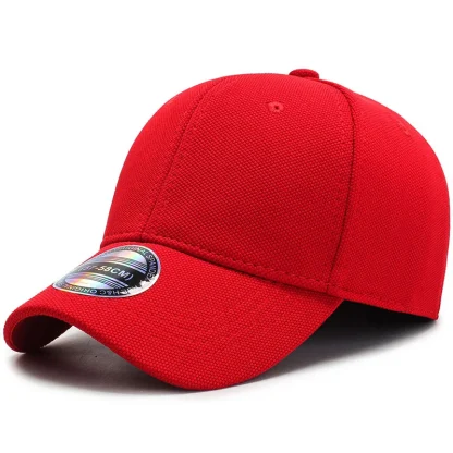 Solid Fitted Baseball Cap - Image 3