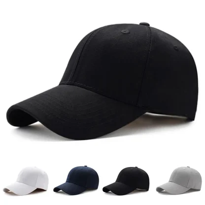 Adjustable Plain Baseball Hats - Image 3