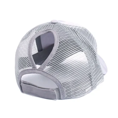 Ponytail Hole Mesh Baseball Caps - Image 3