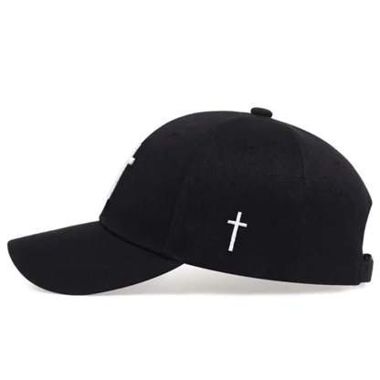 Embroidered Cross Baseball Caps - Image 3