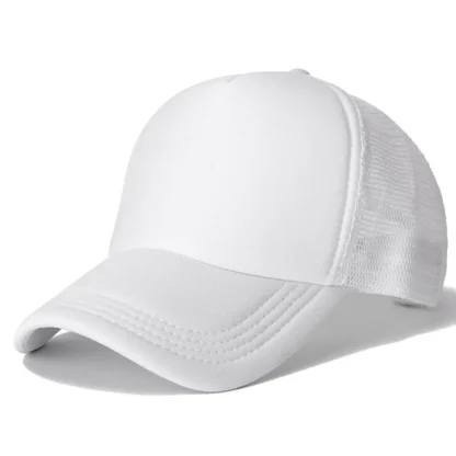 Solid Trucker Baseball Cap - Image 7