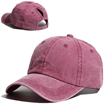 Adjustable Ponytail Baseball Caps - Image 2