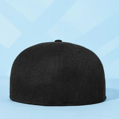 Solid Flat Brim Baseball Hat - Image 3