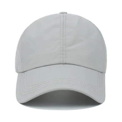 Ponytail Mesh Solid Baseball Cap